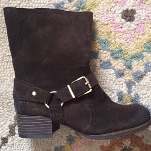 Jessica Simpson Annine Tobacco Brown Suede Boots